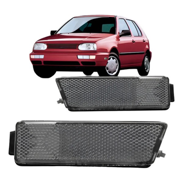 Par Pisca Seta Parachoque Golf 1994 A 1998 Fume Fumê