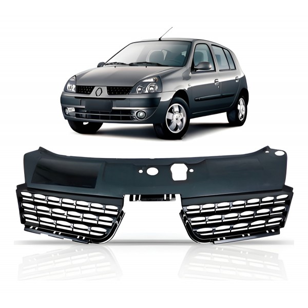 Grade Radiador Clio 2003 2004 2005 Preto Preto