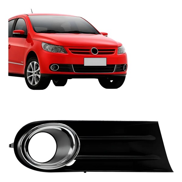 Moldura Milha Gol G5 2009 10 11 2012 Com Furo Aro Cromado