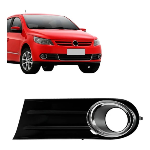 Moldura Milha Gol G5 2009 10 11 2012 Com Furo Aro Cromado