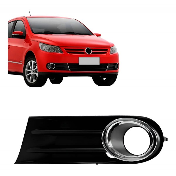 Moldura Milha Gol G5 2009 10 11 2012 Com Furo Aro Cromado