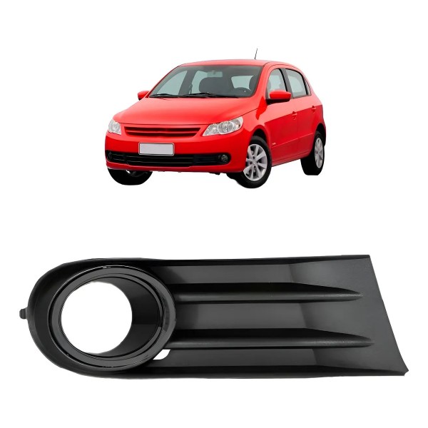 Moldura Milha Gol G5 2009 2010 2011 2012 Com Furo Aro Preto