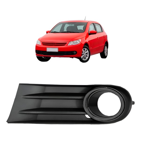Moldura Milha Gol G5 2009 2010 2011 2012 Com Furo Aro Preto