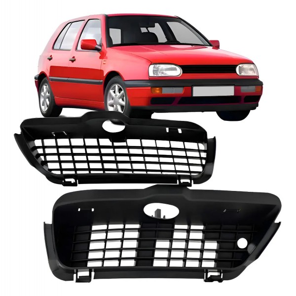 Par Moldura Milha Auxiliar Golf Alemao 1994 1995 96 97 1998 Preto Ambos Os Lados