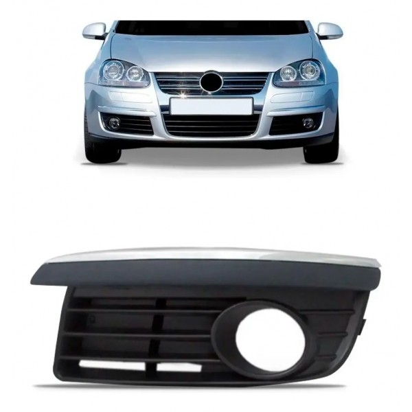 Moldura Milha Auxiliar Jetta 2006 A 2010 C/friso Cromado