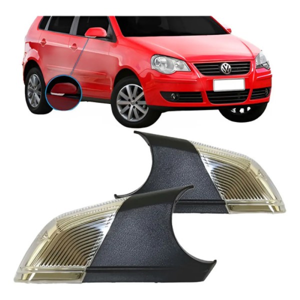 Par Pisca Retrovisor Polo 2007 2008 2009 2010 2011 2012