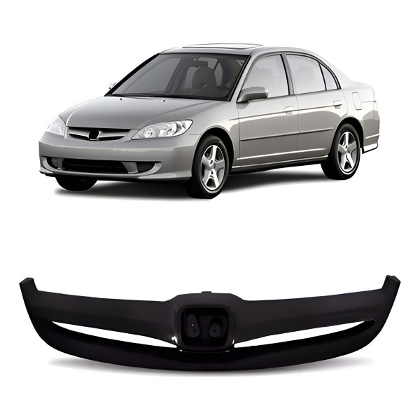 Grade Radiador Civic 2004 2005 2006 Sedan Preto