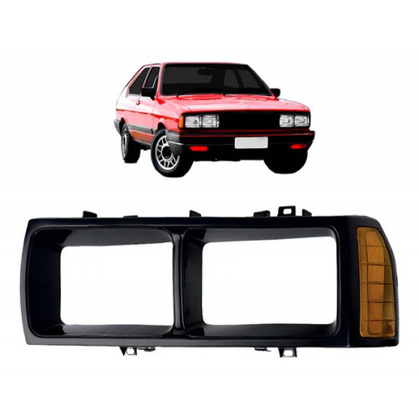 Moldura Farol Passat 1983 A 1988 Foco Duplo Preto