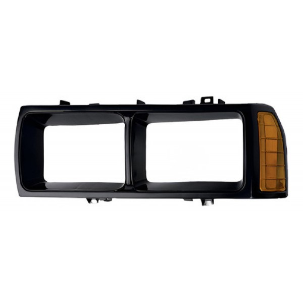 Par Moldura Farol Passat 1983 A 1988 Foco Duplo Preto