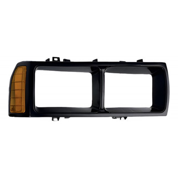 Par Moldura Farol Passat 1983 A 1988 Foco Duplo Preto