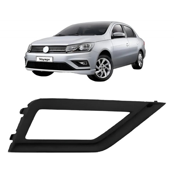 Grade Moldura Farol Milha Gol G8 2019 A 2020 Com Furo