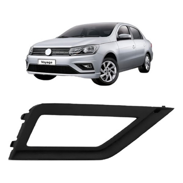 Grade Moldura Farol Milha Gol G8 2019 A 2020 Com Furo