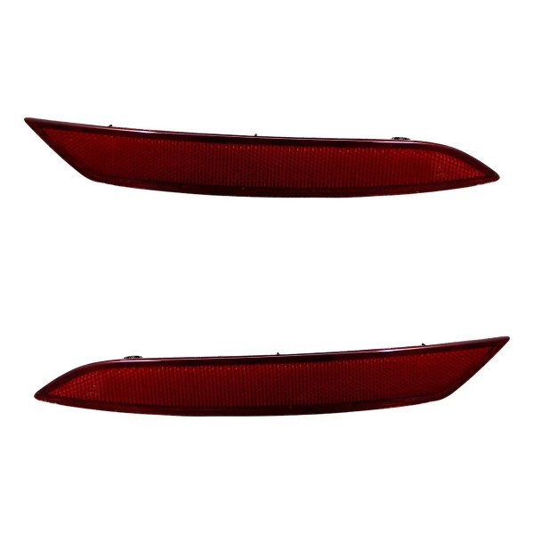 Par Refletor Parachoque Traseiro Golf 2018 A 2020 Vermelho
