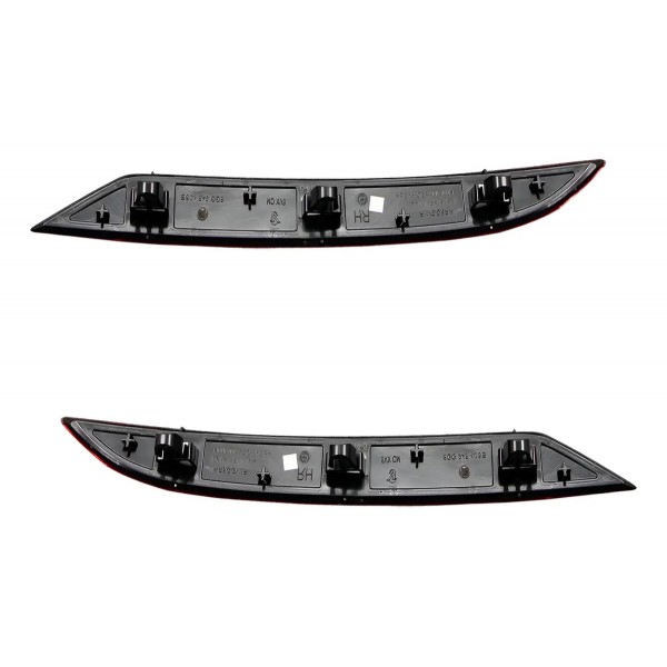 Par Refletor Parachoque Traseiro Golf 2018 A 2020 Vermelho