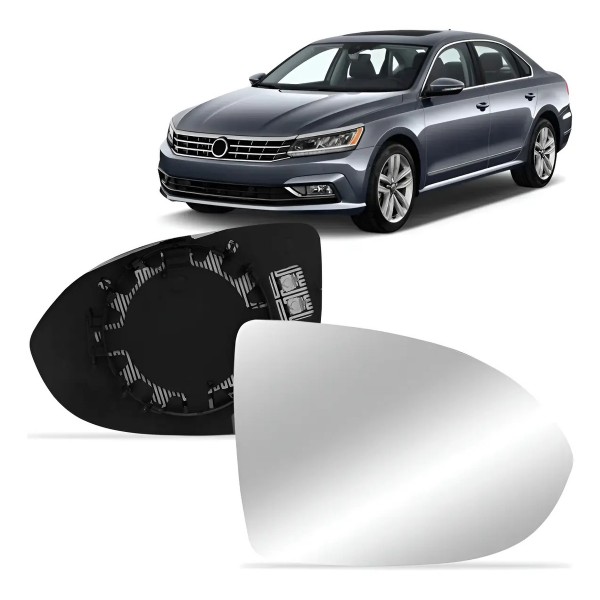 Lente Retrovisor C/ Aqueci. C/ Divisor Foco Passat 16 A 2020