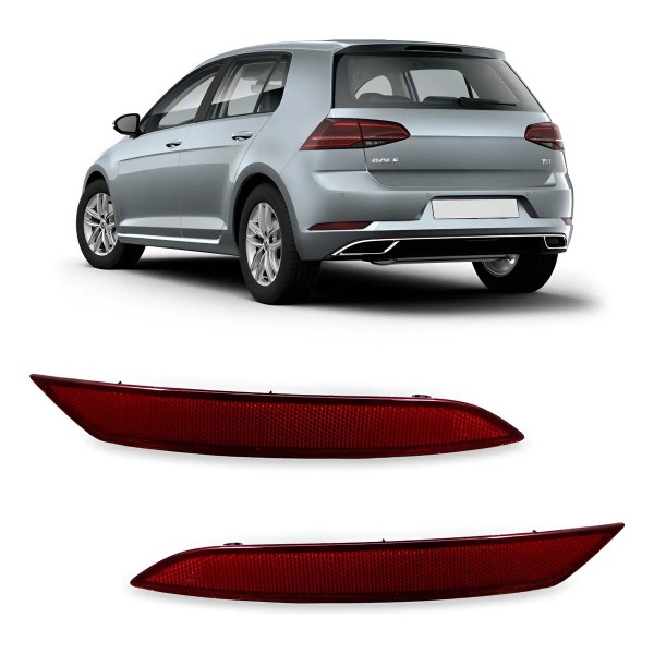 Refletor Parachoque Traseiro Golf 2018 A 2020