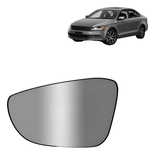 Lente Retrovisor Jetta 2011 2012 2013 2014 Termico Asferico