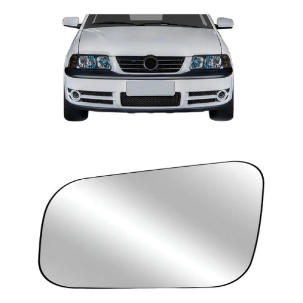 Lente Retrovisor Gol G3 G6 1998 A 2008 Térmico Mega Descont