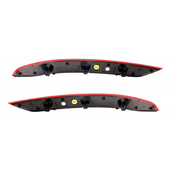 Par Refletor Parachoque Traseiro Jetta 2019 A 2020 Vermelho