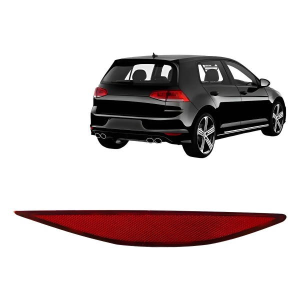 Refletor Parachoque Traseiro Golf 2014 2015 2016 2017 Novo