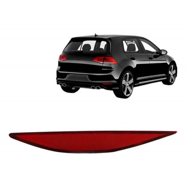 Refletor Parachoque Traseiro Golf 2014 2015 2016 2017 Novo