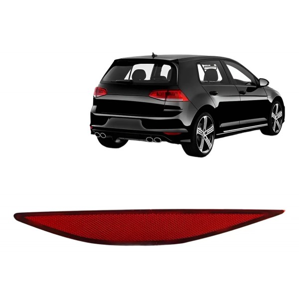 Refletor Parachoque Traseiro Golf 2014 2015 2016 2017 Novo