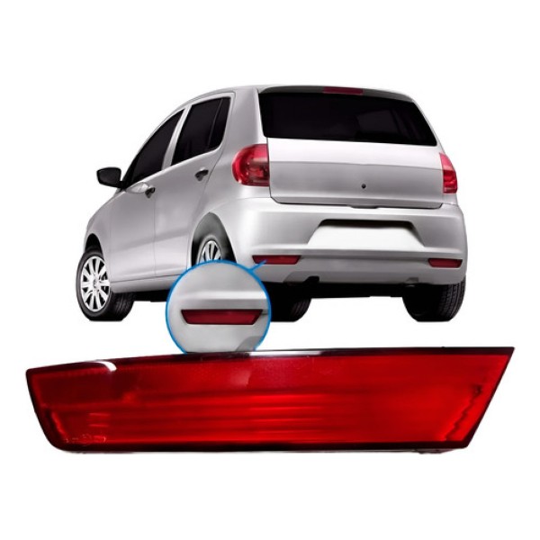 Refletor Parachoque Traseiro Fox 2010 2011 2012 13 2014 Rubi