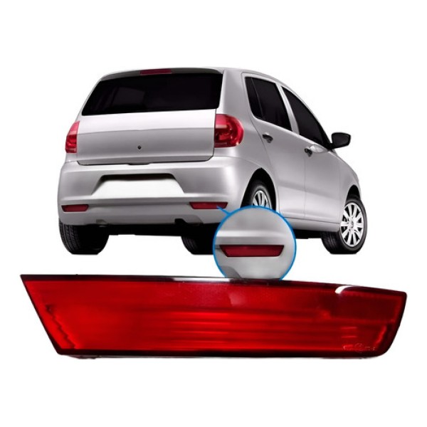 Refletor Parachoque Traseiro Fox 2010 2011 2012 13 2014 Rubi