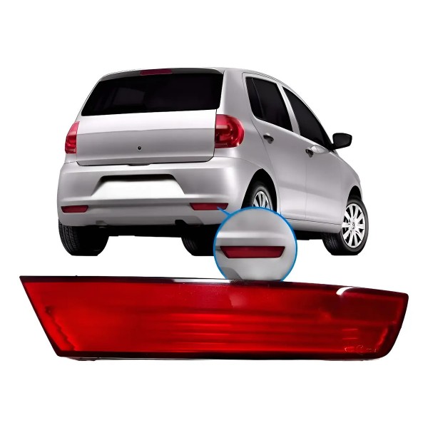 Refletor Parachoque Traseiro Fox 2010 2011 2012 13 2014 Rubi