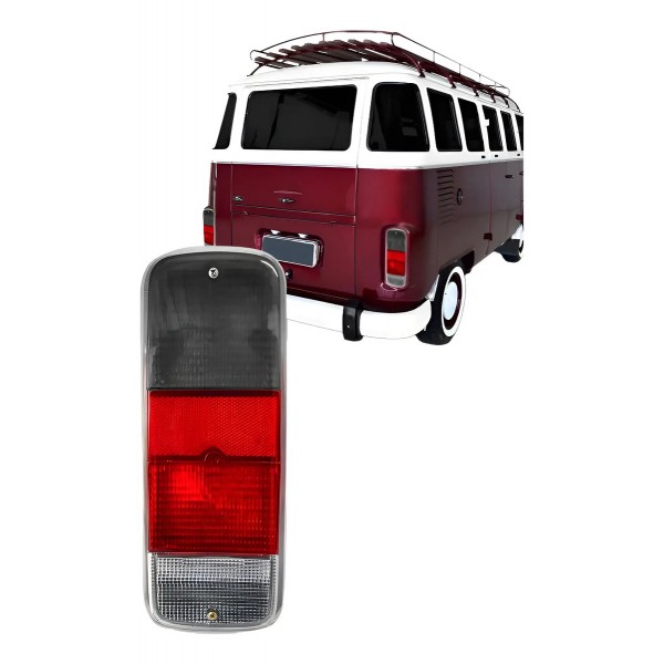 Par Lente Lanterna Traseira Kombi 1975 76 77 78 A 2009 Fumê Fumê