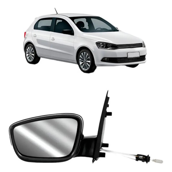 Retrovisor Gol G6 2013 A 2016 Texturizado C/ Controle
