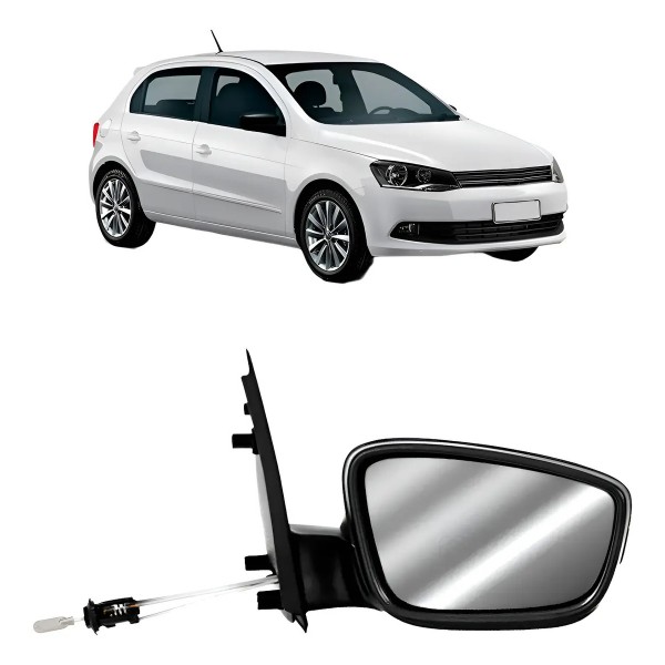 Retrovisor Gol G6 2013 A 2016 Texturizado C/ Controle