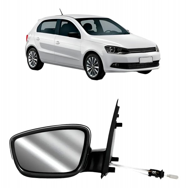 Retrovisor Gol G6 2013 A 2016 Texturizado C/ Controle
