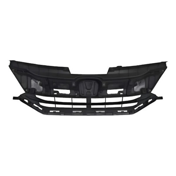 Grade Dianteira City 2014 Ate 2017 Preta Moldura Cinza