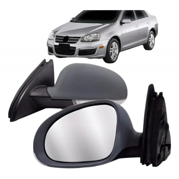 Retrovisor Jetta 2007 08 09 2010 Elétrico Com Seta Retráti