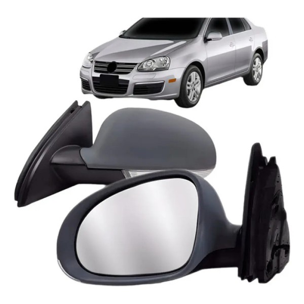 Retrovisor Jetta 2007 08 09 2010 Elétrico Com Seta Retráti