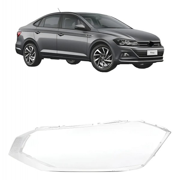 Lente Farol Dianteiro Vw Virtus 2018 2019 2020 2021 2022