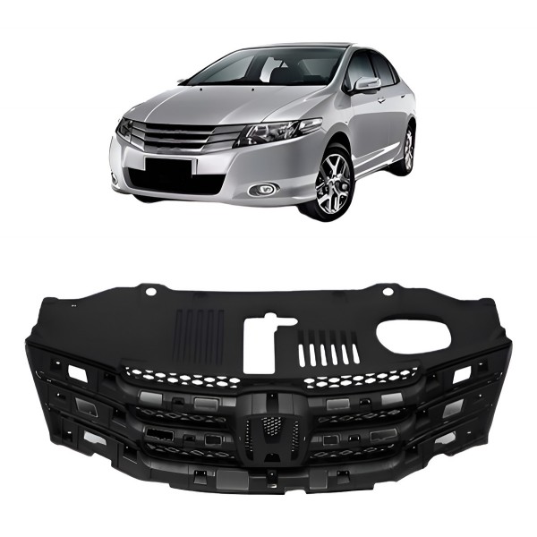 Grade Radiador Honda City 2009 2010 2011 Preto Preto
