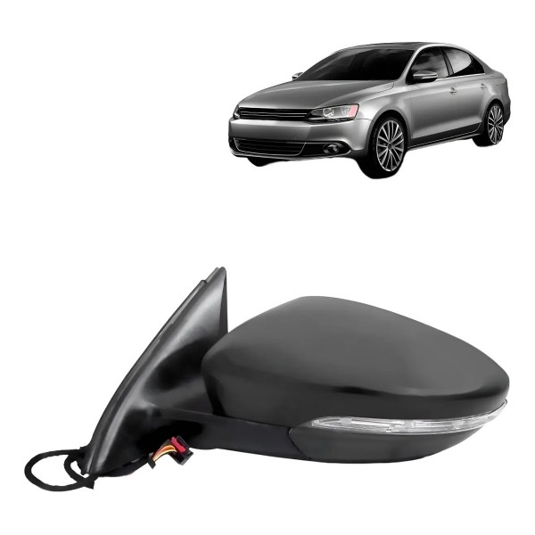Retrovisor Jetta Trendline Tsi 2011 A 2018 Eletrico C/ Pisca