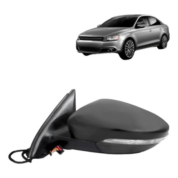 Retrovisor Jetta 250 Tsi 2011 A 2018 Eletrico Com Pisca
