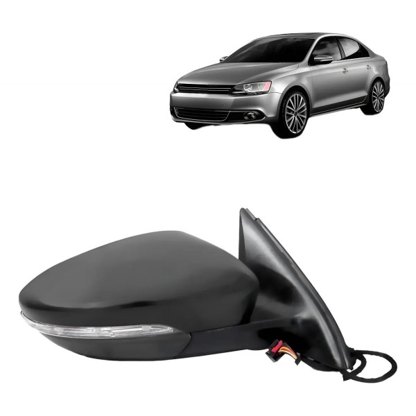 Retrovisor Jetta 250 Tsi 2011 A 2018 Eletrico Com Pisca