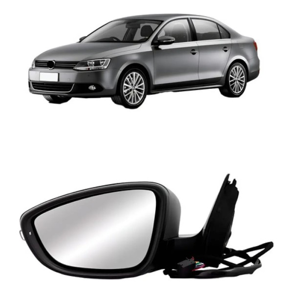 Retrovisor Eletrico Retratil Com Pisca Jetta 2011 A 2018
