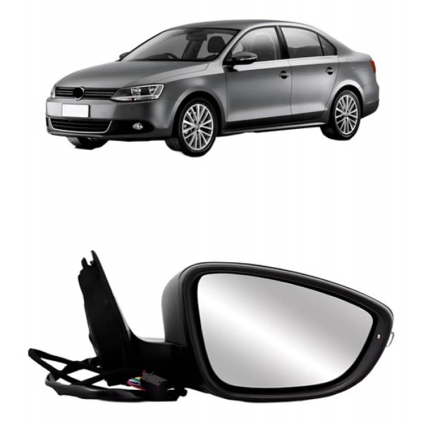 Retrovisor Eletrico Retratil Com Pisca Jetta 2011 A 2018