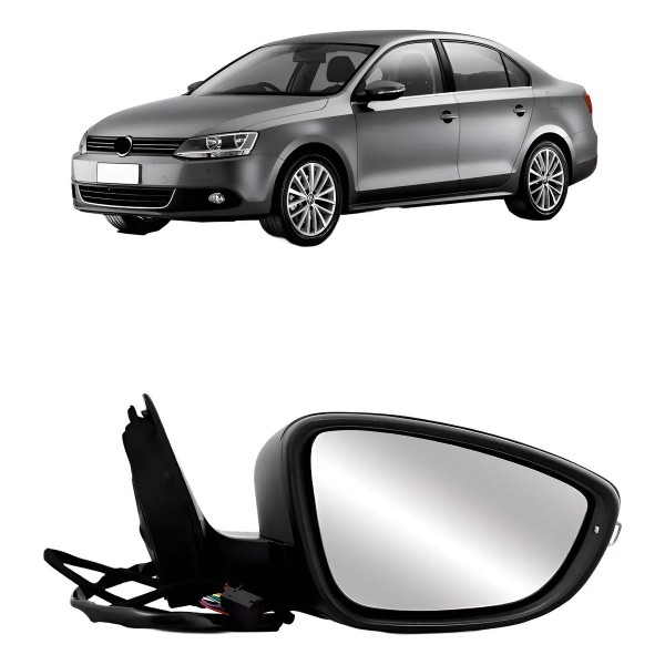 Retrovisor Eletrico Retratil Com Pisca Jetta 2011 A 2018