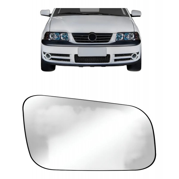 Lente Espelho Retrovisor Gol G3 1999 2000 01 02 2003 Prata