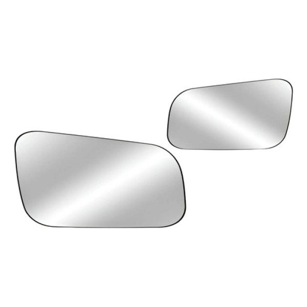 Par Lente Espelho Retrovisor Gol G3 1999 00 01 02 2003 Prata