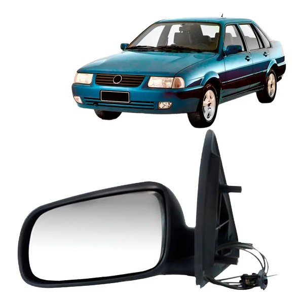 Retrovisor Vw Santana 1998 A 2006 Com Controle Manual