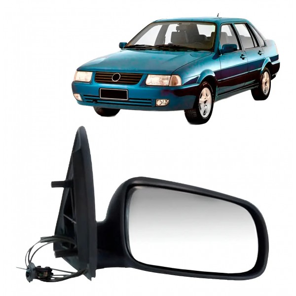 Retrovisor Vw Santana 1998 A 2006 Com Controle Manual