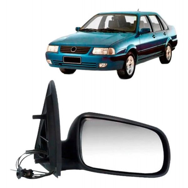 Retrovisor Vw Santana 1998 A 2006 Com Controle Manual