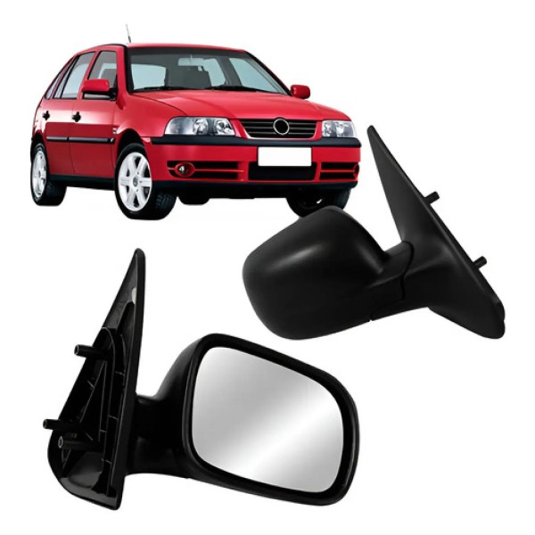 Par Retrovisor Gol G3 City 4 Portas 1999 A 2003 Sem Controle